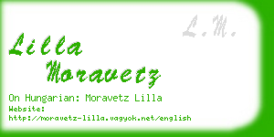 lilla moravetz business card